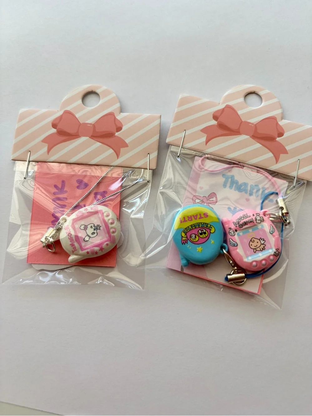 Tamagotchi-Style Mini Keychain Charm Phone Strap (1 Pcs‼️— Y2K charm aesthetic